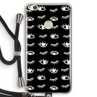 CaseCompany Eye pattern #3: Huawei Ascend P8 Lite (2017) Transparant Hoesje met koord