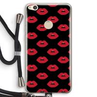 CaseCompany Lips: Huawei Ascend P8 Lite (2017) Transparant Hoesje met koord