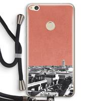 CaseCompany Marrakech Skyline : Huawei Ascend P8 Lite (2017) Transparant Hoesje met koord