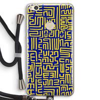 CaseCompany Majorelle Blue Print: Huawei Ascend P8 Lite (2017) Transparant Hoesje met koord