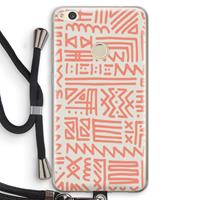 CaseCompany Marrakech Pink: Huawei Ascend P8 Lite (2017) Transparant Hoesje met koord