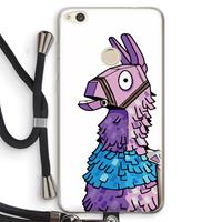 CaseCompany Lama: Huawei Ascend P8 Lite (2017) Transparant Hoesje met koord