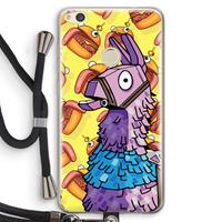 CaseCompany Loot Burger: Huawei Ascend P8 Lite (2017) Transparant Hoesje met koord