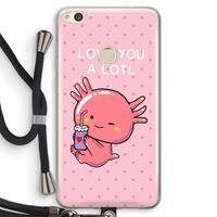 CaseCompany Love You A Lotl: Huawei Ascend P8 Lite (2017) Transparant Hoesje met koord