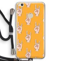 CaseCompany Rock: Huawei Ascend P8 Lite (2017) Transparant Hoesje met koord