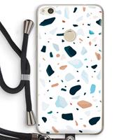 CaseCompany Terrazzo N°13: Huawei Ascend P8 Lite (2017) Transparant Hoesje met koord