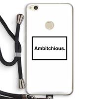 CaseCompany Ambitchious: Huawei Ascend P8 Lite (2017) Transparant Hoesje met koord