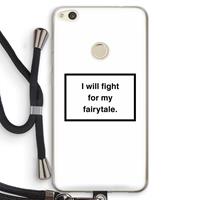 CaseCompany Fight for my fairytale: Huawei Ascend P8 Lite (2017) Transparant Hoesje met koord