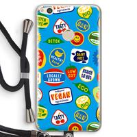 CaseCompany Fruitsticker: Huawei Ascend P8 Lite (2017) Transparant Hoesje met koord