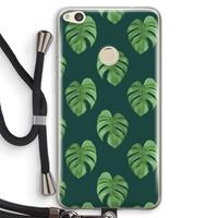CaseCompany Monstera leaves: Huawei Ascend P8 Lite (2017) Transparant Hoesje met koord
