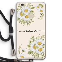 CaseCompany Daisies: Huawei Ascend P8 Lite (2017) Transparant Hoesje met koord