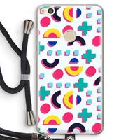 CaseCompany 8-bit N°2: Huawei Ascend P8 Lite (2017) Transparant Hoesje met koord