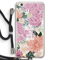 CaseCompany Kindness matters: Huawei Ascend P8 Lite (2017) Transparant Hoesje met koord