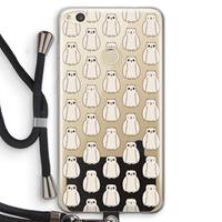 CaseCompany Uilen: Huawei Ascend P8 Lite (2017) Transparant Hoesje met koord