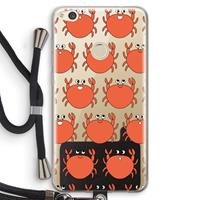 CaseCompany Krab: Huawei Ascend P8 Lite (2017) Transparant Hoesje met koord