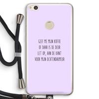 CaseCompany Ochtendhumeur: Huawei Ascend P8 Lite (2017) Transparant Hoesje met koord