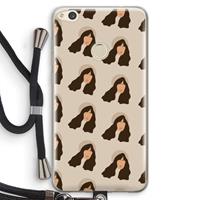 CaseCompany Bonjour mon amour: Huawei Ascend P8 Lite (2017) Transparant Hoesje met koord
