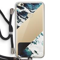 CaseCompany Golven: Huawei Ascend P8 Lite (2017) Transparant Hoesje met koord