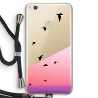 CaseCompany Fly away: Huawei Ascend P8 Lite (2017) Transparant Hoesje met koord
