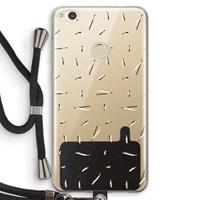 CaseCompany Hipster stripes: Huawei Ascend P8 Lite (2017) Transparant Hoesje met koord