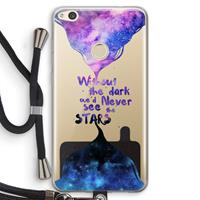 CaseCompany Stars quote: Huawei Ascend P8 Lite (2017) Transparant Hoesje met koord