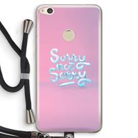 CaseCompany Sorry not sorry: Huawei Ascend P8 Lite (2017) Transparant Hoesje met koord