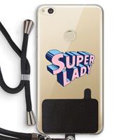 CaseCompany Superlady: Huawei Ascend P8 Lite (2017) Transparant Hoesje met koord