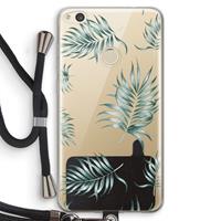 CaseCompany Simple leaves: Huawei Ascend P8 Lite (2017) Transparant Hoesje met koord