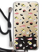 CaseCompany Sushi time: Huawei Ascend P8 Lite (2017) Transparant Hoesje met koord