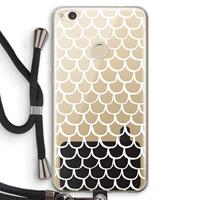 CaseCompany Dakpannetjes: Huawei Ascend P8 Lite (2017) Transparant Hoesje met koord
