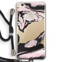 CaseCompany Roze stroom: Huawei Ascend P8 Lite (2017) Transparant Hoesje met koord