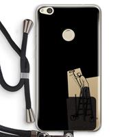 CaseCompany Musketon Painter: Huawei Ascend P8 Lite (2017) Transparant Hoesje met koord