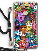 CaseCompany Vexx Mixtape: Huawei Ascend P8 Lite (2017) Transparant Hoesje met koord