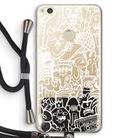 CaseCompany Vexx Mixtape #2: Huawei Ascend P8 Lite (2017) Transparant Hoesje met koord