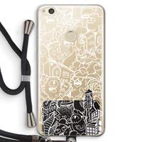 CaseCompany Vexx City #2: Huawei Ascend P8 Lite (2017) Transparant Hoesje met koord