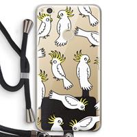 CaseCompany Papegaai: Huawei Ascend P8 Lite (2017) Transparant Hoesje met koord