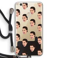 CaseCompany Ugly Cry Call: Huawei Ascend P8 Lite (2017) Transparant Hoesje met koord