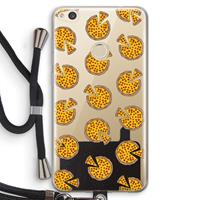 CaseCompany You Had Me At Pizza: Huawei Ascend P8 Lite (2017) Transparant Hoesje met koord