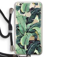 CaseCompany Bananenbladeren: Huawei Ascend P8 Lite (2017) Transparant Hoesje met koord