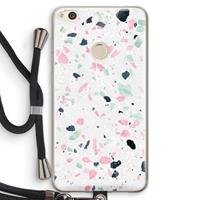 CaseCompany Terrazzo N°3: Huawei Ascend P8 Lite (2017) Transparant Hoesje met koord