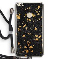 CaseCompany Terrazzo N°7: Huawei Ascend P8 Lite (2017) Transparant Hoesje met koord