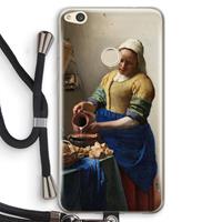 CaseCompany The Milkmaid: Huawei Ascend P8 Lite (2017) Transparant Hoesje met koord