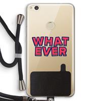 CaseCompany Whatever: Huawei Ascend P8 Lite (2017) Transparant Hoesje met koord