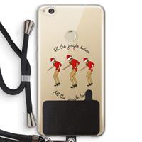 CaseCompany Jingle Ladies: Huawei Ascend P8 Lite (2017) Transparant Hoesje met koord