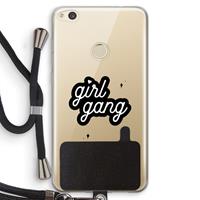 CaseCompany Girl Gang: Huawei Ascend P8 Lite (2017) Transparant Hoesje met koord