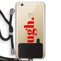 CaseCompany Ugh: Huawei Ascend P8 Lite (2017) Transparant Hoesje met koord
