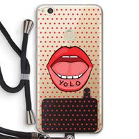 CaseCompany Yolo Denise: Huawei Ascend P8 Lite (2017) Transparant Hoesje met koord