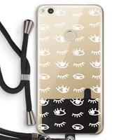 CaseCompany Eye pattern #3: Huawei Ascend P8 Lite (2017) Transparant Hoesje met koord