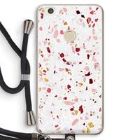 CaseCompany Terrazzo N°9: Huawei Ascend P8 Lite (2017) Transparant Hoesje met koord
