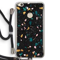 CaseCompany Terrazzo N°10: Huawei Ascend P8 Lite (2017) Transparant Hoesje met koord